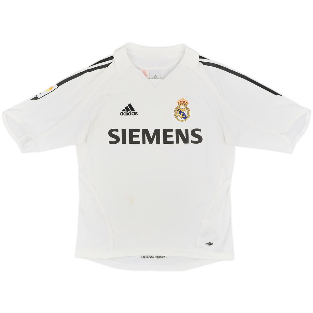 2005-06 Real Madrid Home Shirt - 9/10 - (L.Boys)