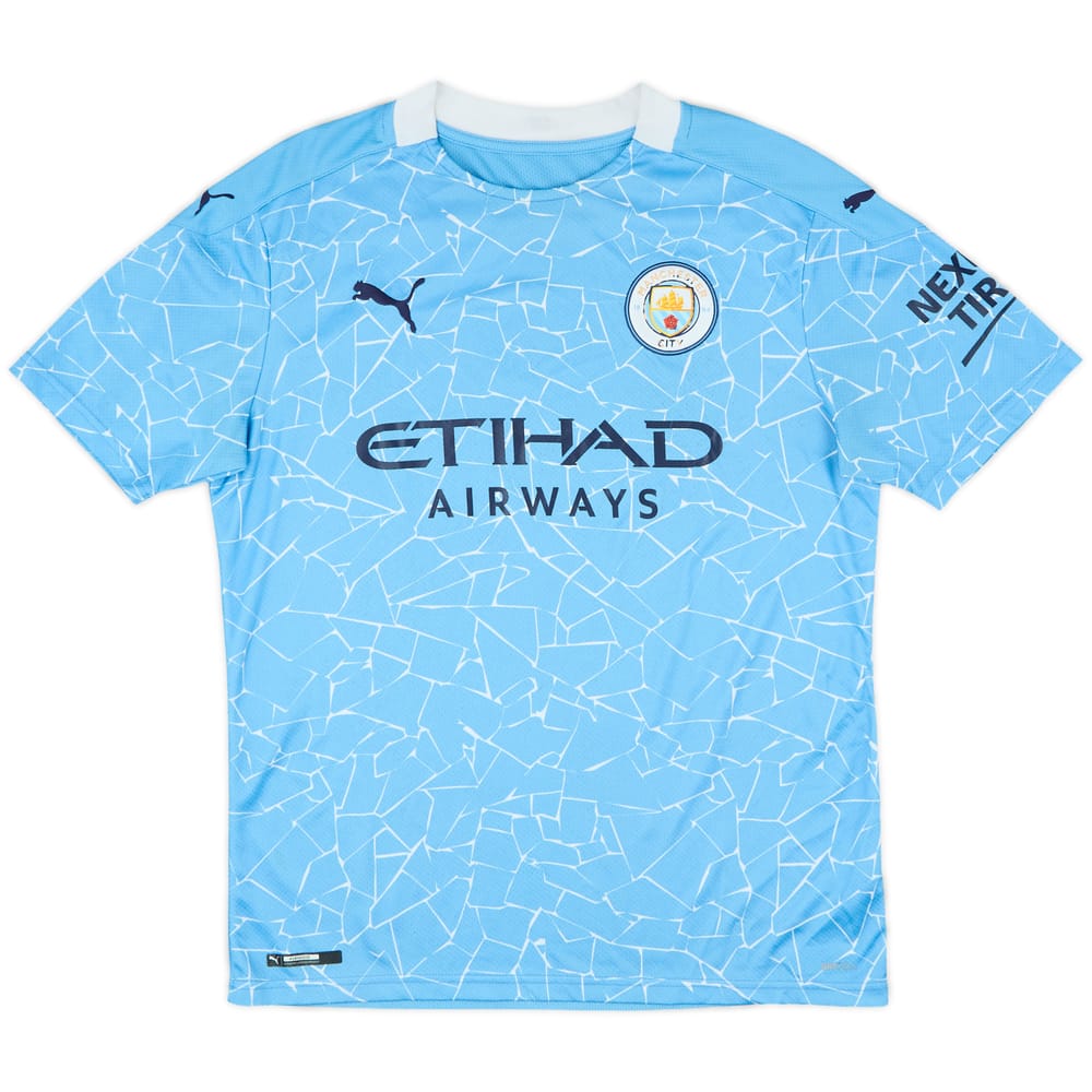 2020-21 Manchester City Home Shirt - 4/10 - (M)