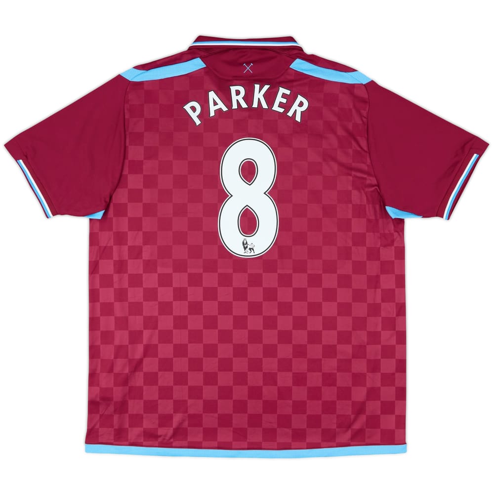 2009-10 West Ham Home Shirt Parker #8 - 8/10 - (XL)