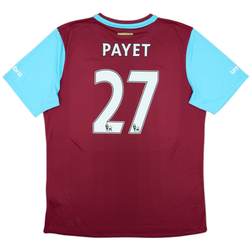 2015-16 West Ham 'Boleyn' Home Shirt Payet #27 - 8/10 - (XL)