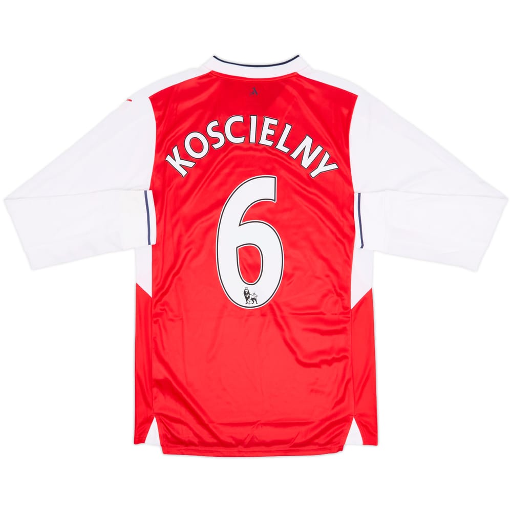 2016-17 Arsenal Home L/S Shirt Koscielny #6 (S)