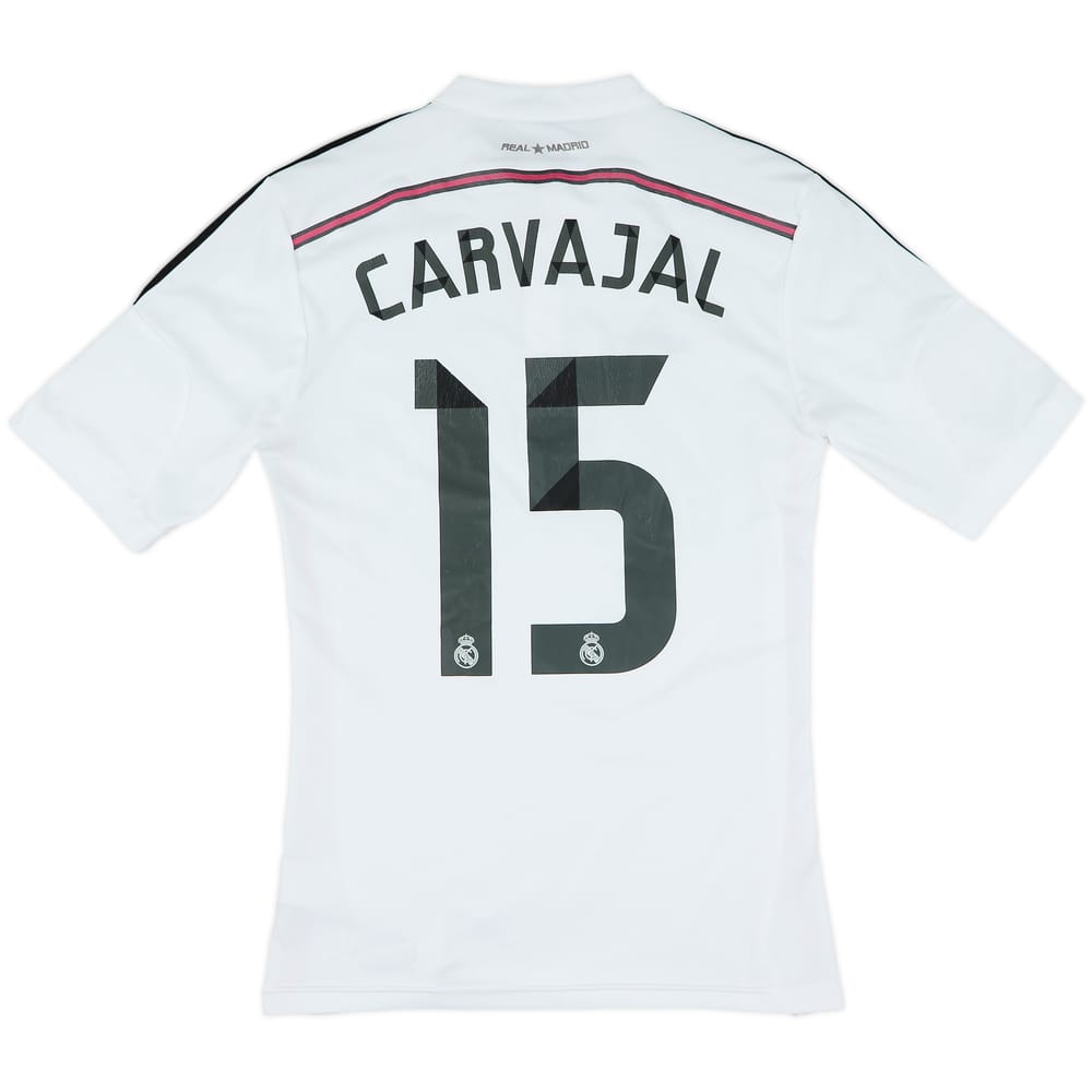 2014-15 Real Madrid Home Shirt Carvajal #15 - 4/10 - (S)
