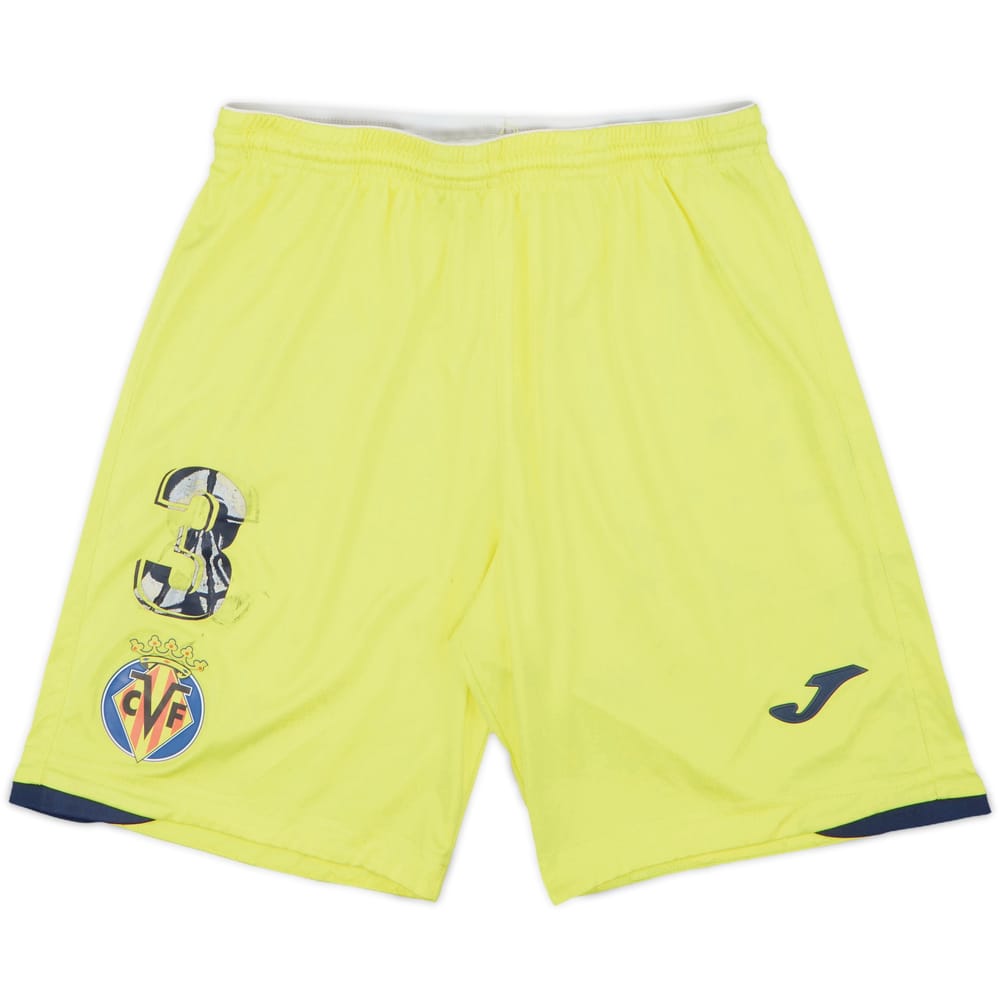2021-22 Villarreal Player Issue Home Shorts #3 (Albiol) - 4/10 - (M)