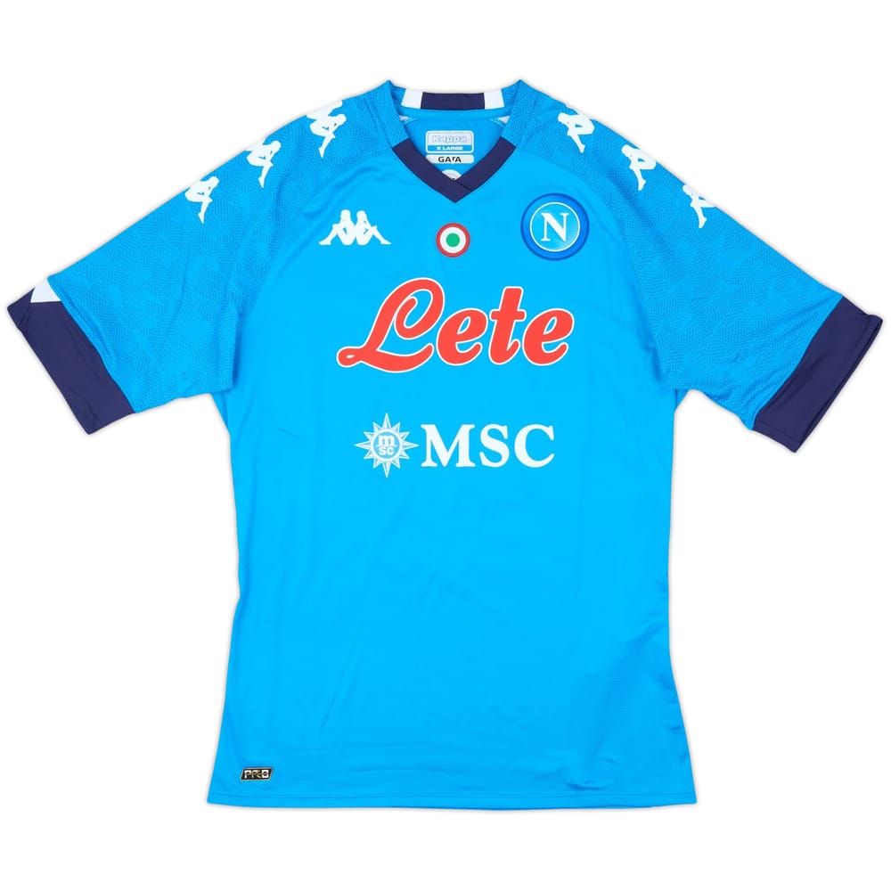 2020-21 Napoli Player Issue Home Shirt - 10/10 - (XL)