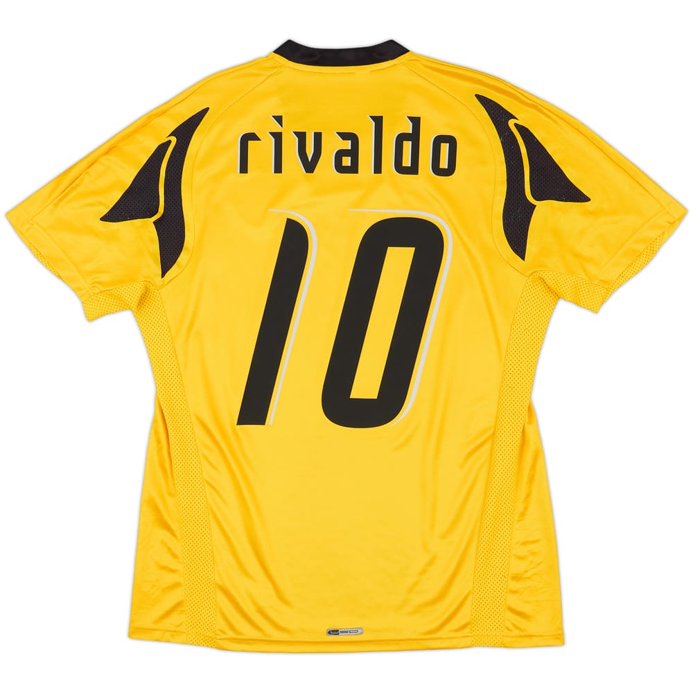 2007-08 AEK Athens Home Shirt Rivaldo #10 - 5/10 - (L)
