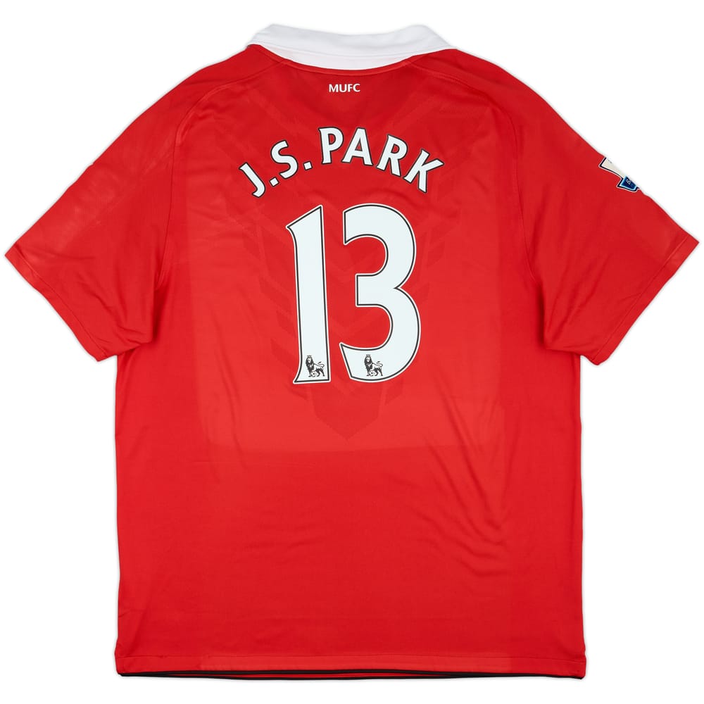 2010-11 Manchester United Home Shirt J.S.Park #13 - 6/10 - (XL)