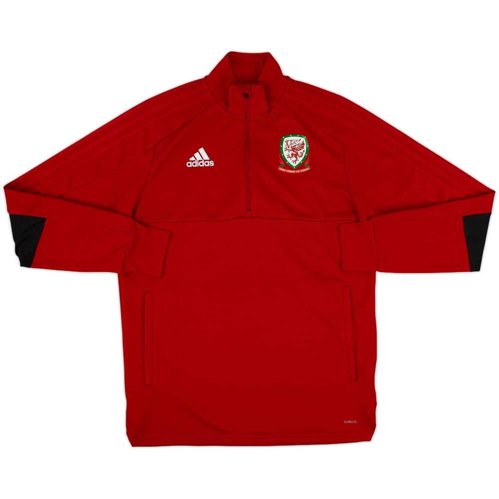 2017-18 Wales adidas 1/4 Zip Drill Top - 8/10 - (M)