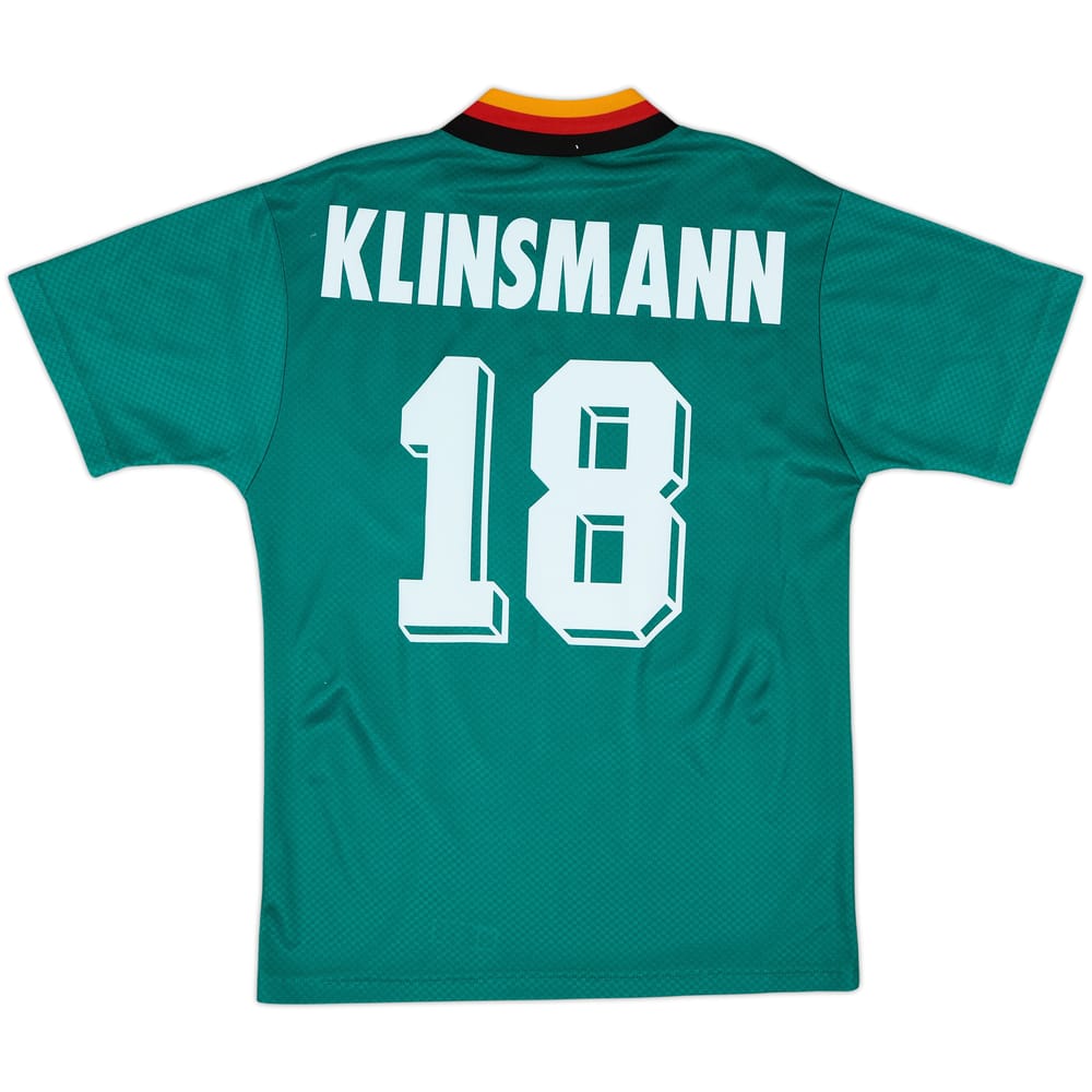1994-96 Germany Away Shirt Klinsmann #18 - 8/10 - (S)