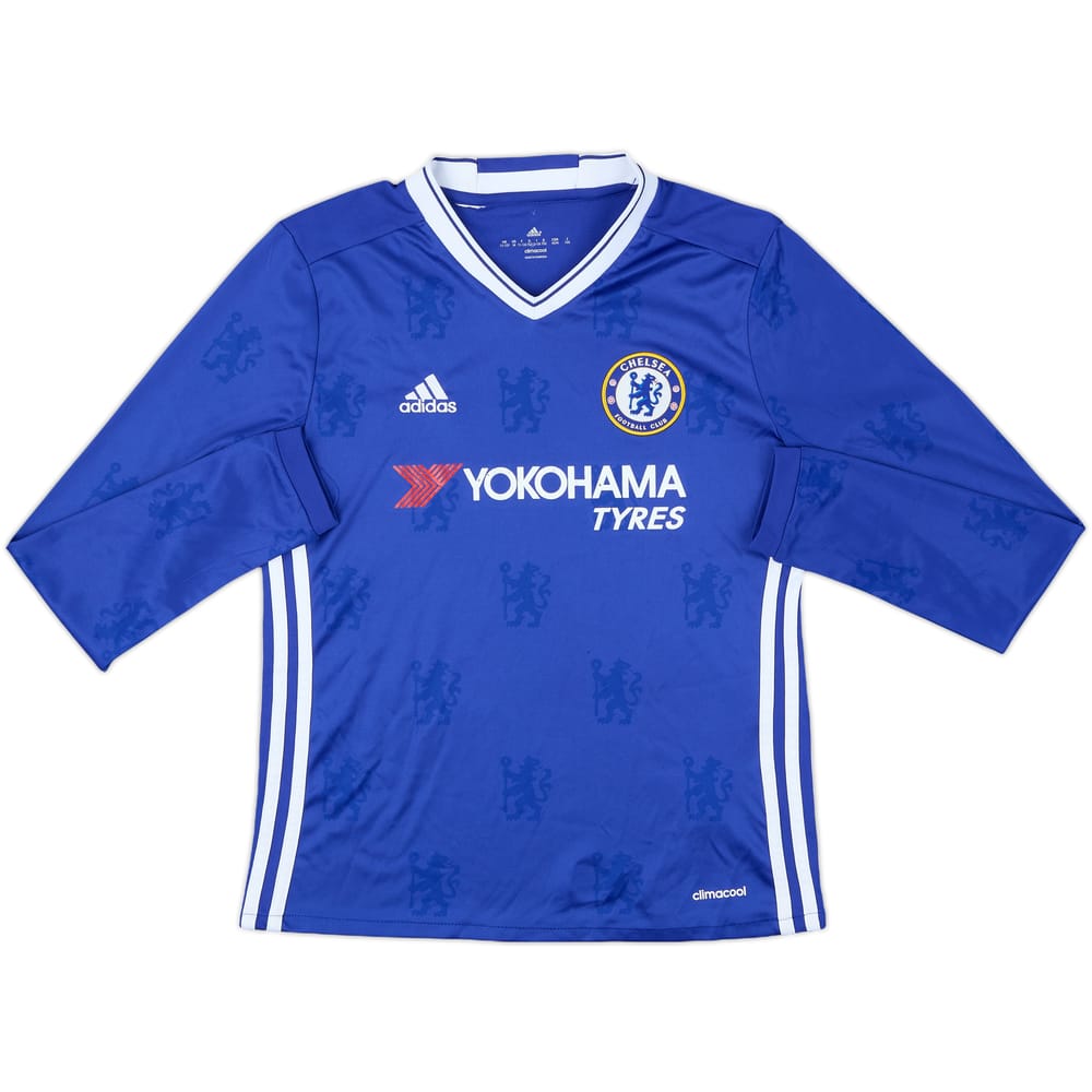 2016-17 Chelsea Home L/S Shirt - 6/10 - (M.Boys)