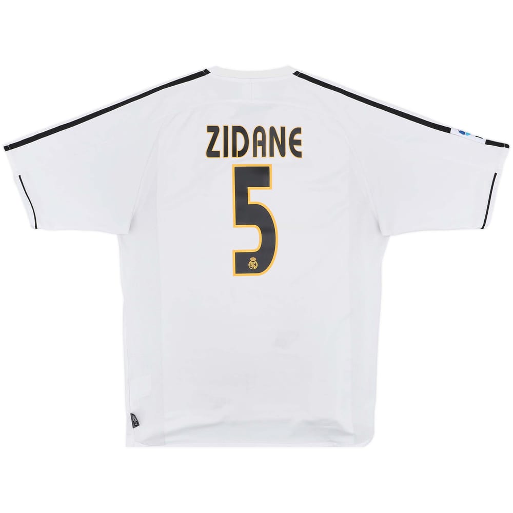 2003-04 Real Madrid Home Shirt Zidane #5 - 5/10 - (L)