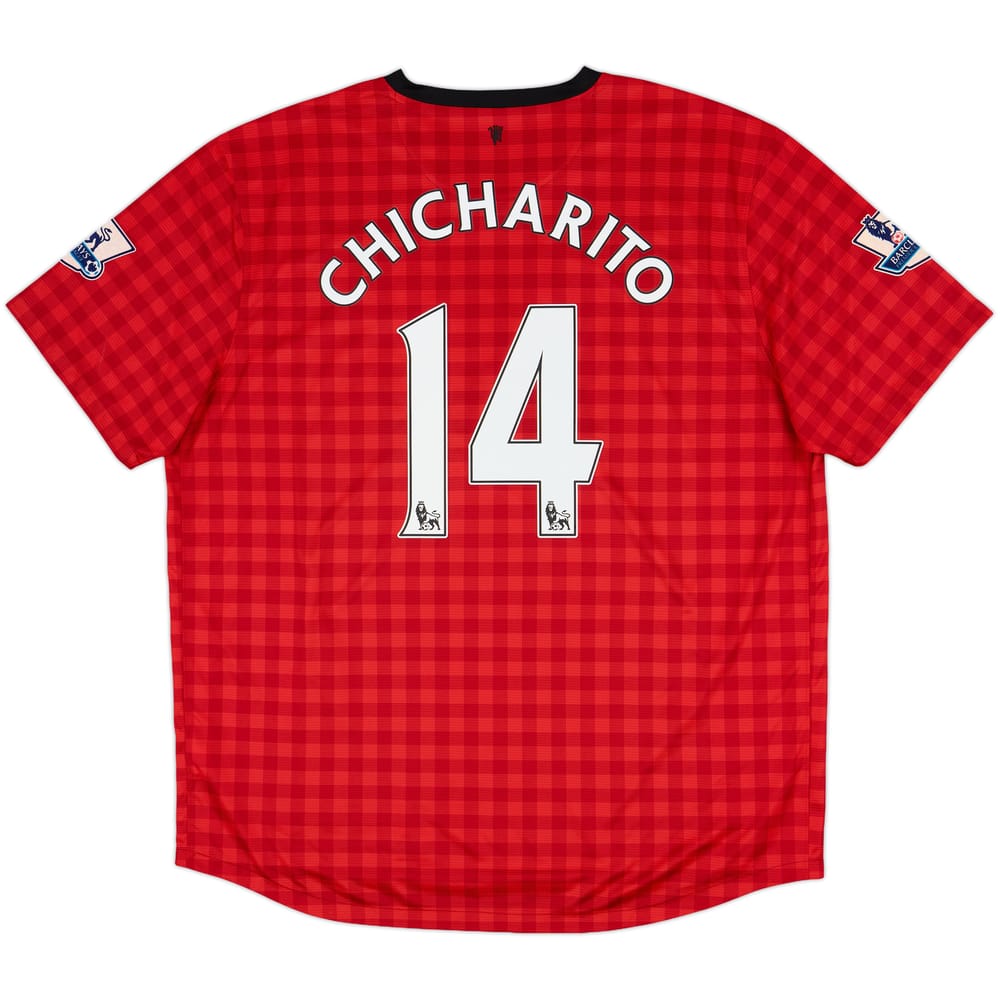 2012-13 Manchester United Home Shirt Chicharito #14 - 8/10 - (XXL)