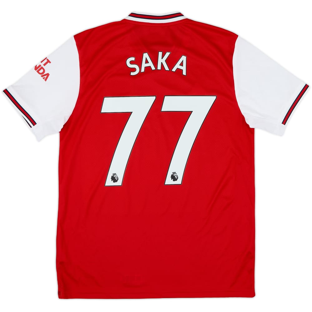2019-20 Arsenal Home Shirt Saka #77 - 10/10 - (M)