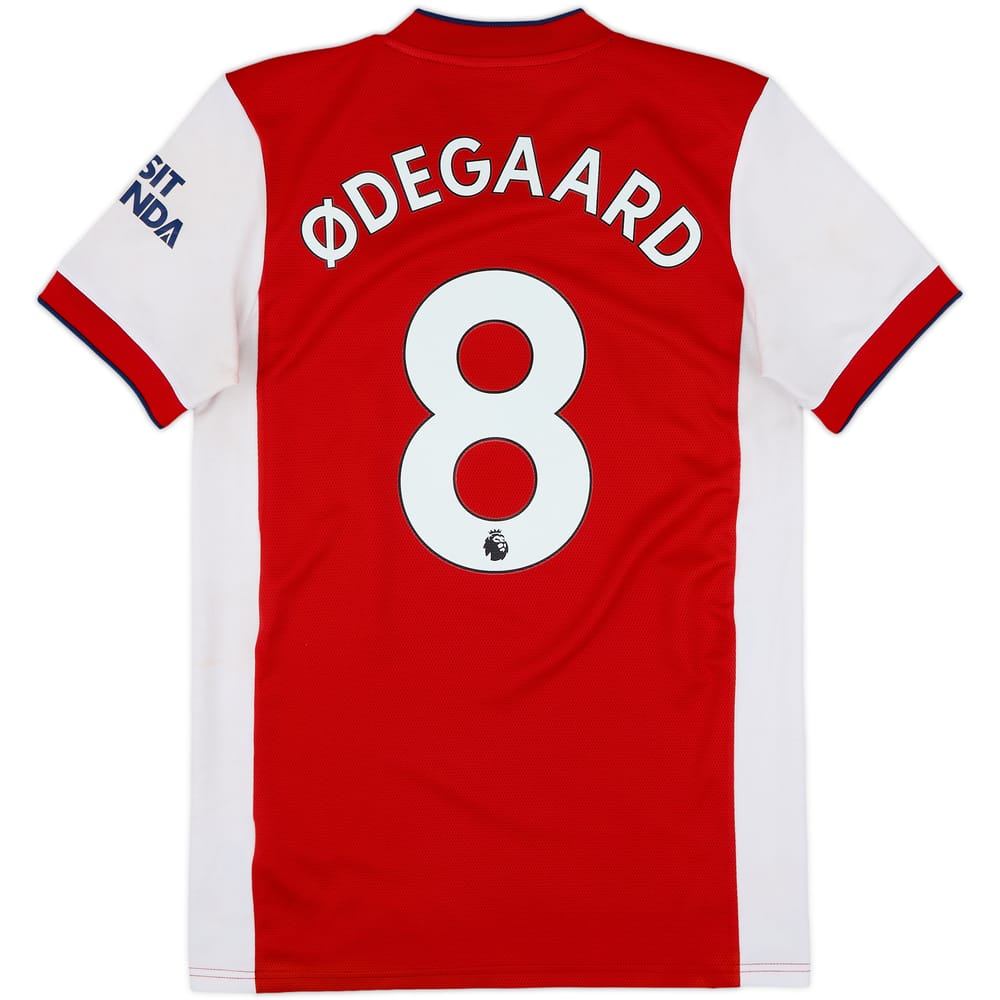 2021-22 Arsenal Home Shirt Odegaard #8 - 9/10 - (S)