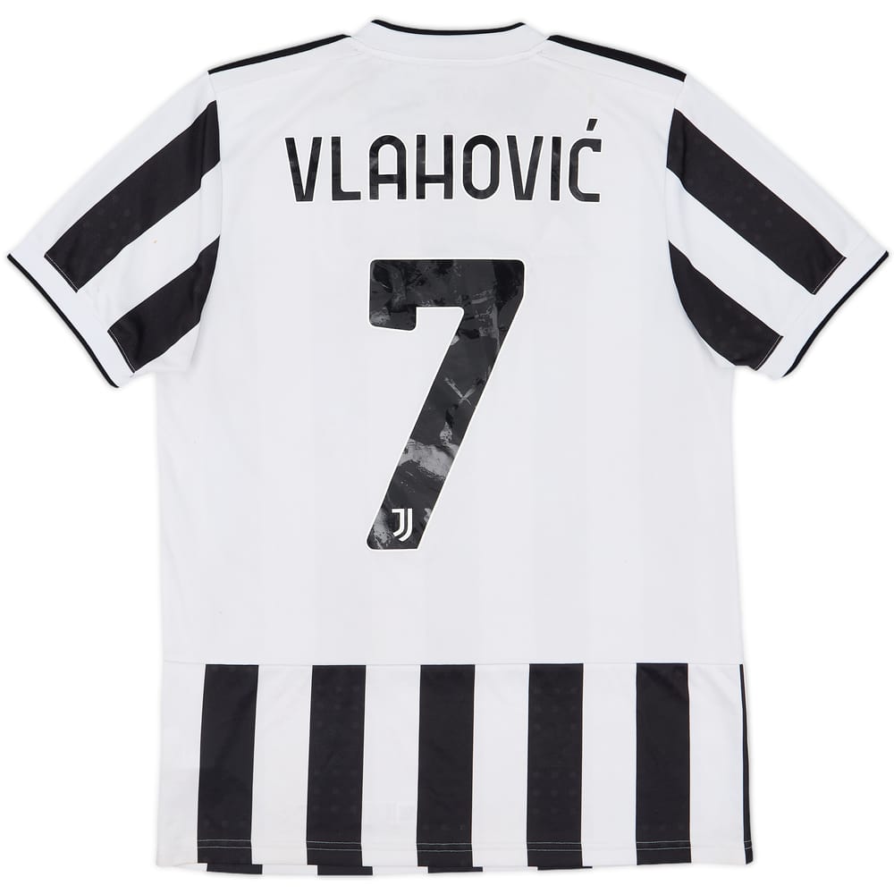 2021-22 Juventus Home Shirt Vlahovic #7 - 5/10 - (M)