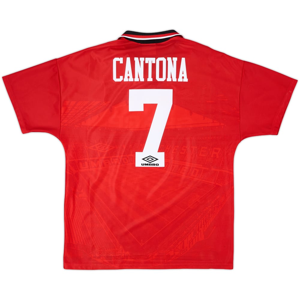 1994-96 Manchester United Home Shirt Cantona #7 - 9/10 - (L)