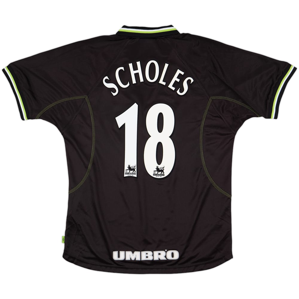 1998-99 Manchester United Third Shirt Scholes #18 - 9/10 - (L)