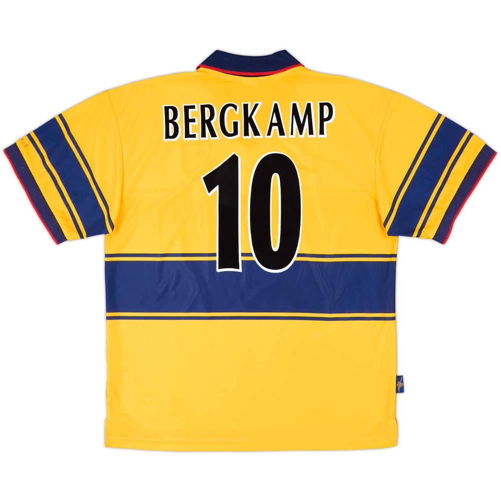 1997-99 Arsenal Away Shirt Bergkamp #10 - 9/10 - (XXL)