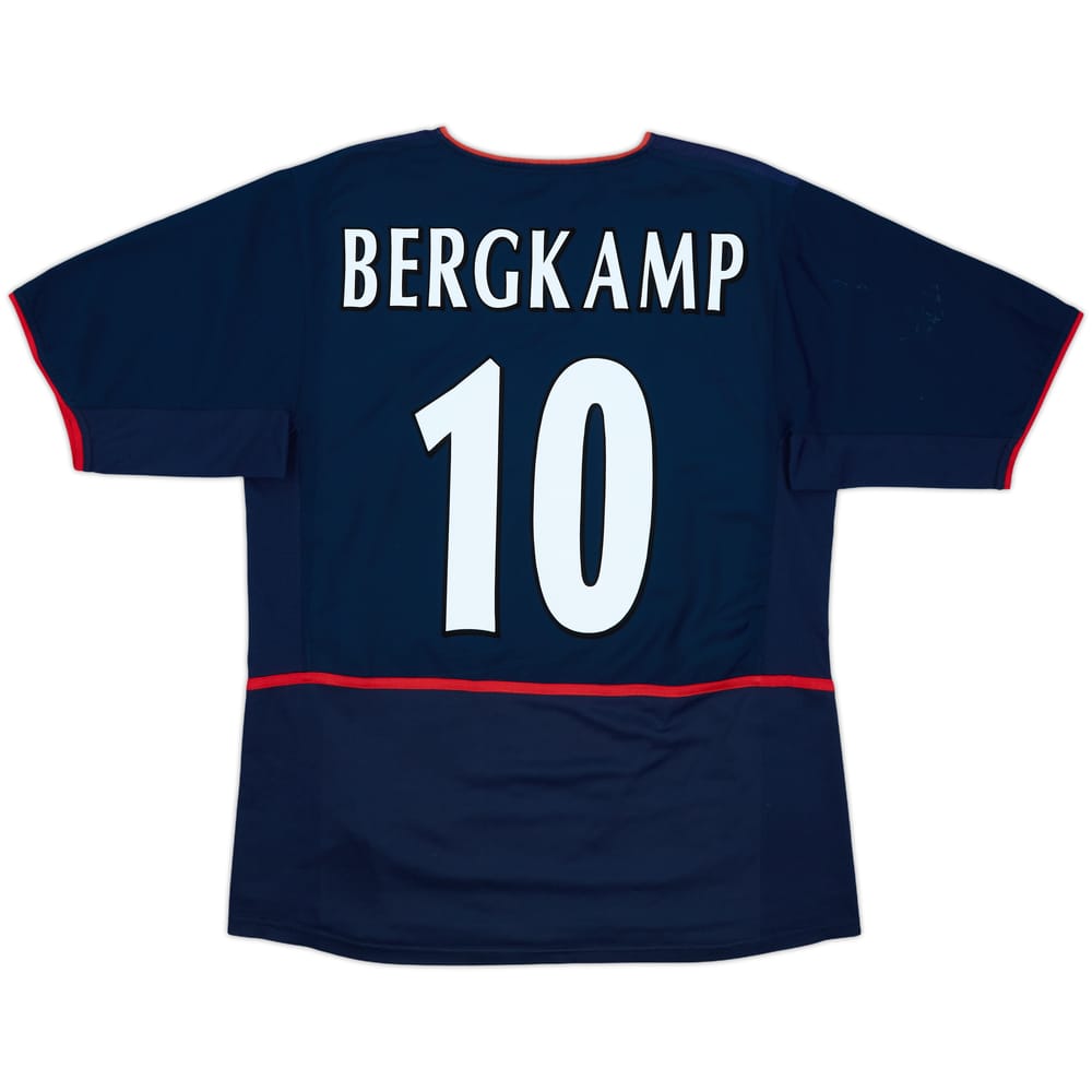 2002-04 Arsenal Away Shirt Bergkamp #10 - 8/10 - (M)