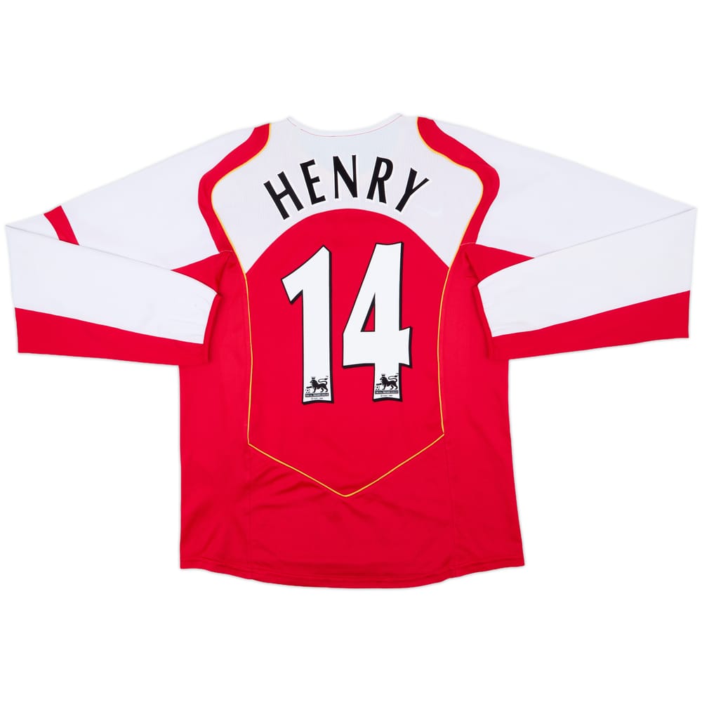 2004-05 Arsenal Home L/S Shirt Henry #14 - 7/10 - (L)