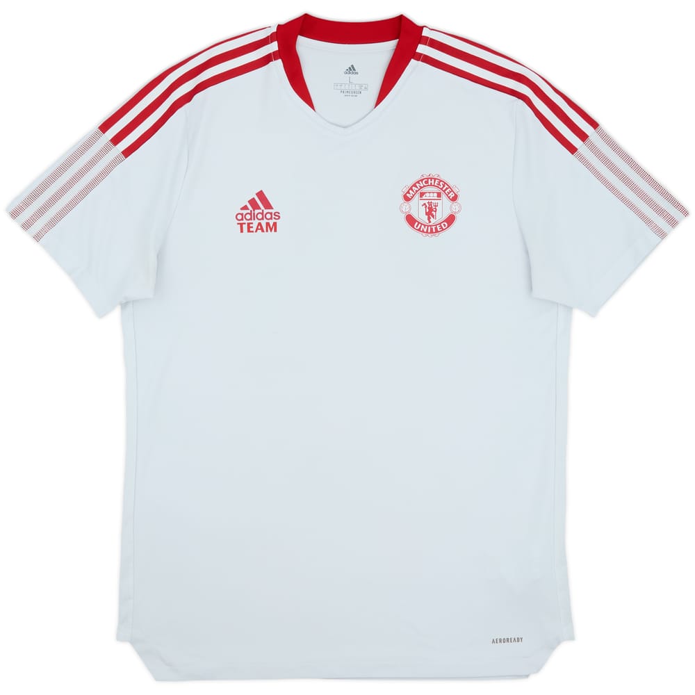 2021-22 Manchester United adidas Staff Issue Training Shirt Team - 8/10 - (L)