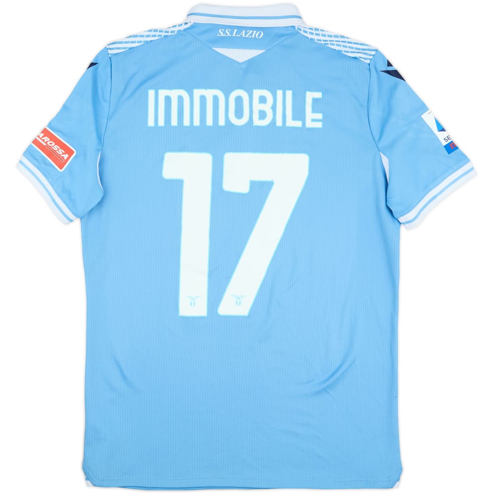 2020-21 Lazio Home Shirt Immobile #17 - 6/10 - (M)