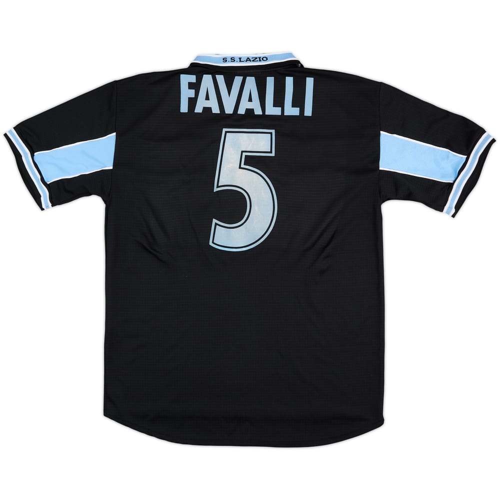 1998-99 Lazio Match Issue Away Shirt Favalli #5