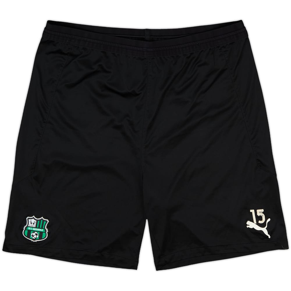 2018-19 Sassuolo Player Issue Training Shorts #15 - 6/10 - (XL)
