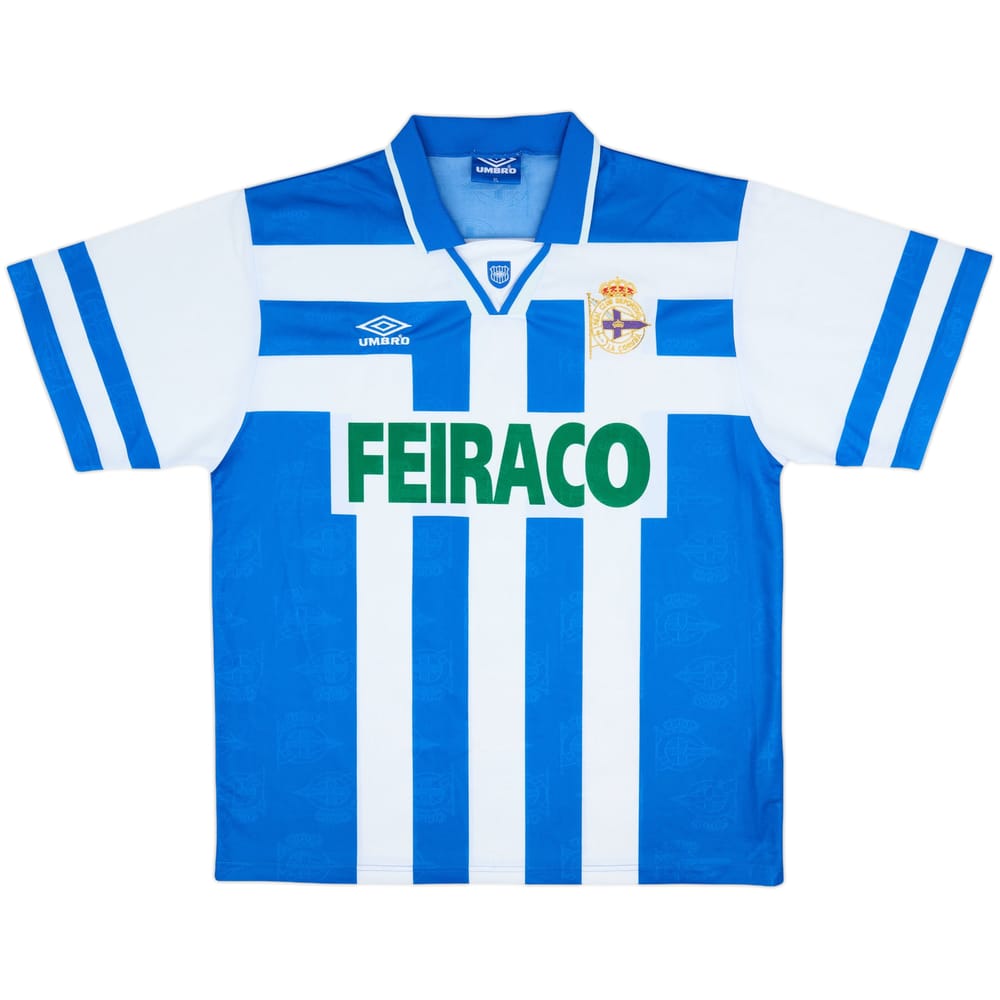 1994-97 Deportivo Home Shirt - 10/10 - (XL)