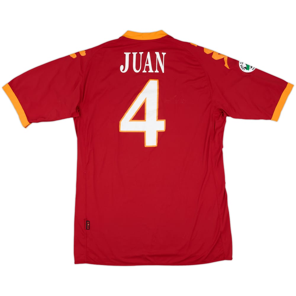 2009-10 Roma Home Shirt Juan #4 - 6/10 - (XXL)