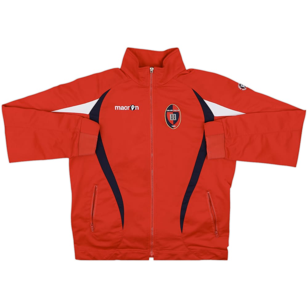 2010-11 Cagliari Macron Track Jacket - 9/10 - (M)