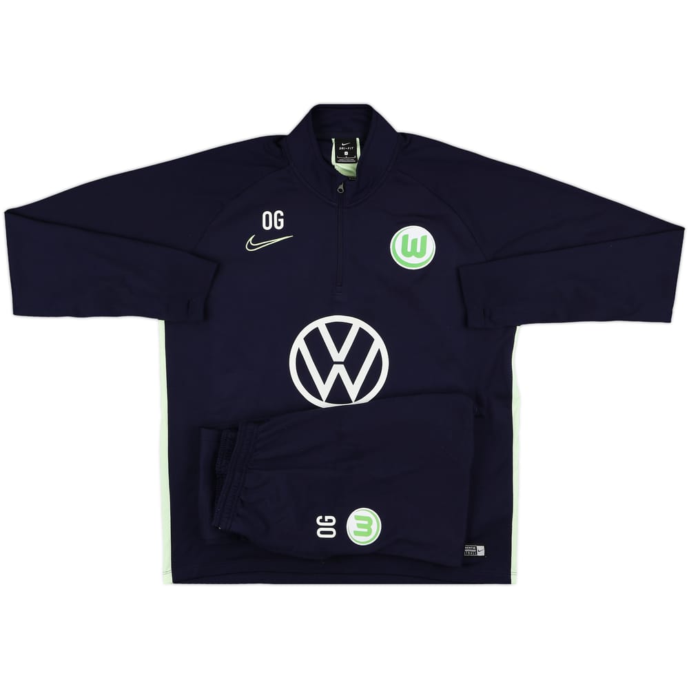2019-20 Wolfsburg Nike Staff Issue Full Tracksuit 'OG' (Oliver Glasner) - 9/10 - (L)