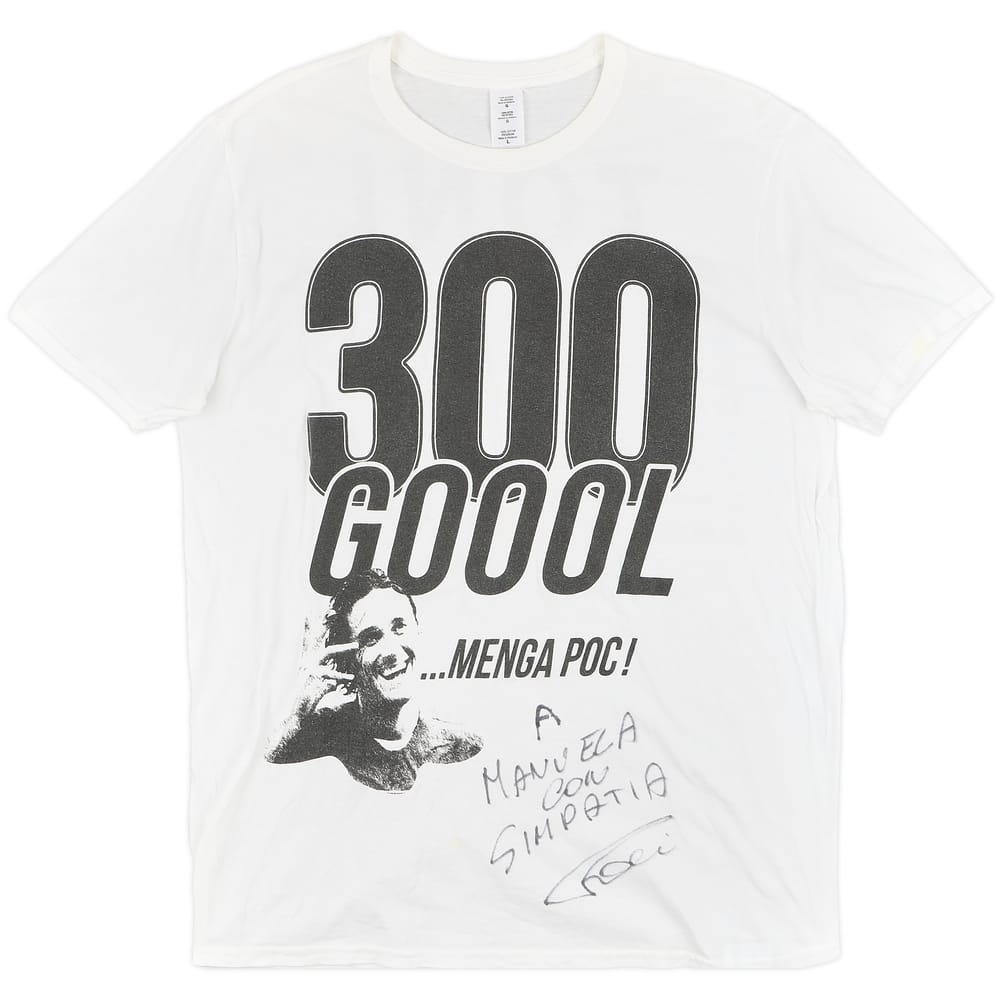 2014 Luca Toni Signed '300 Goool' Fan Shirt - 9/10 - (L)