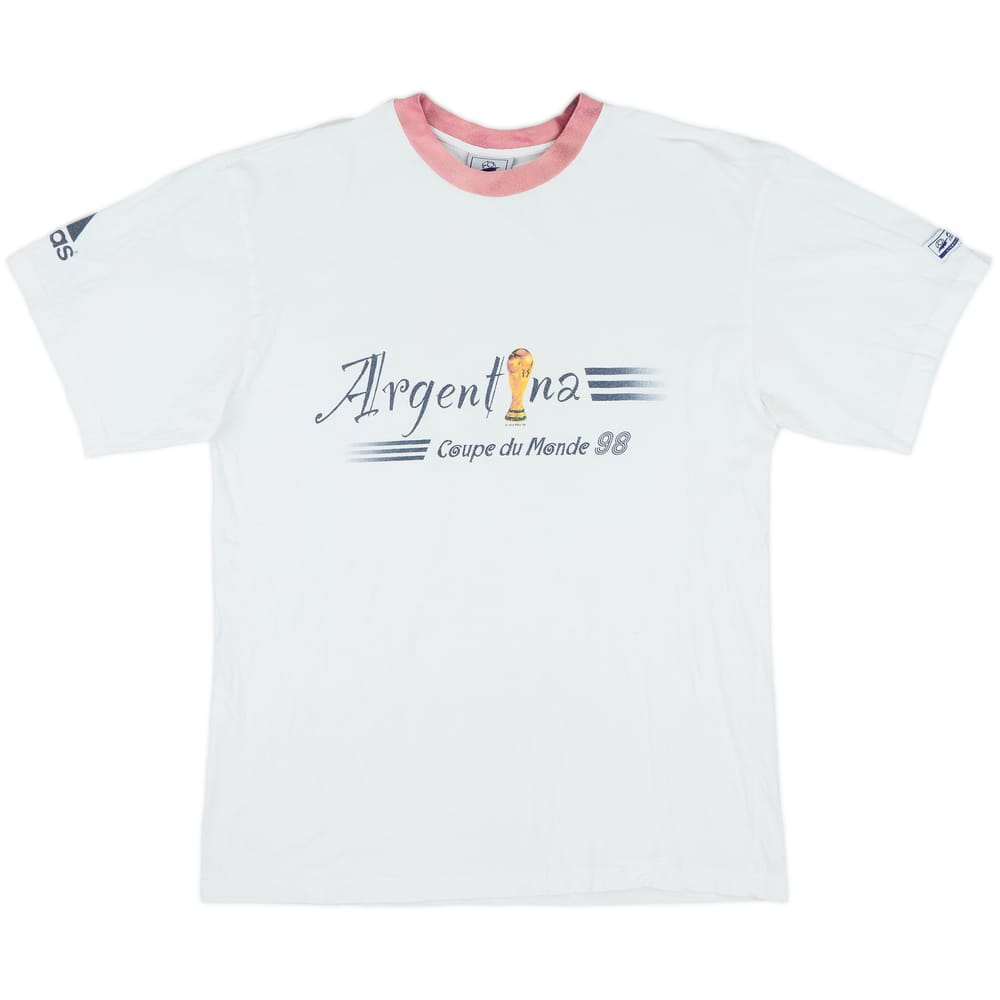 1998 France 98 adidas Coupe du Monde 'Argentina' Graphic Tee - 10/10 - (L)