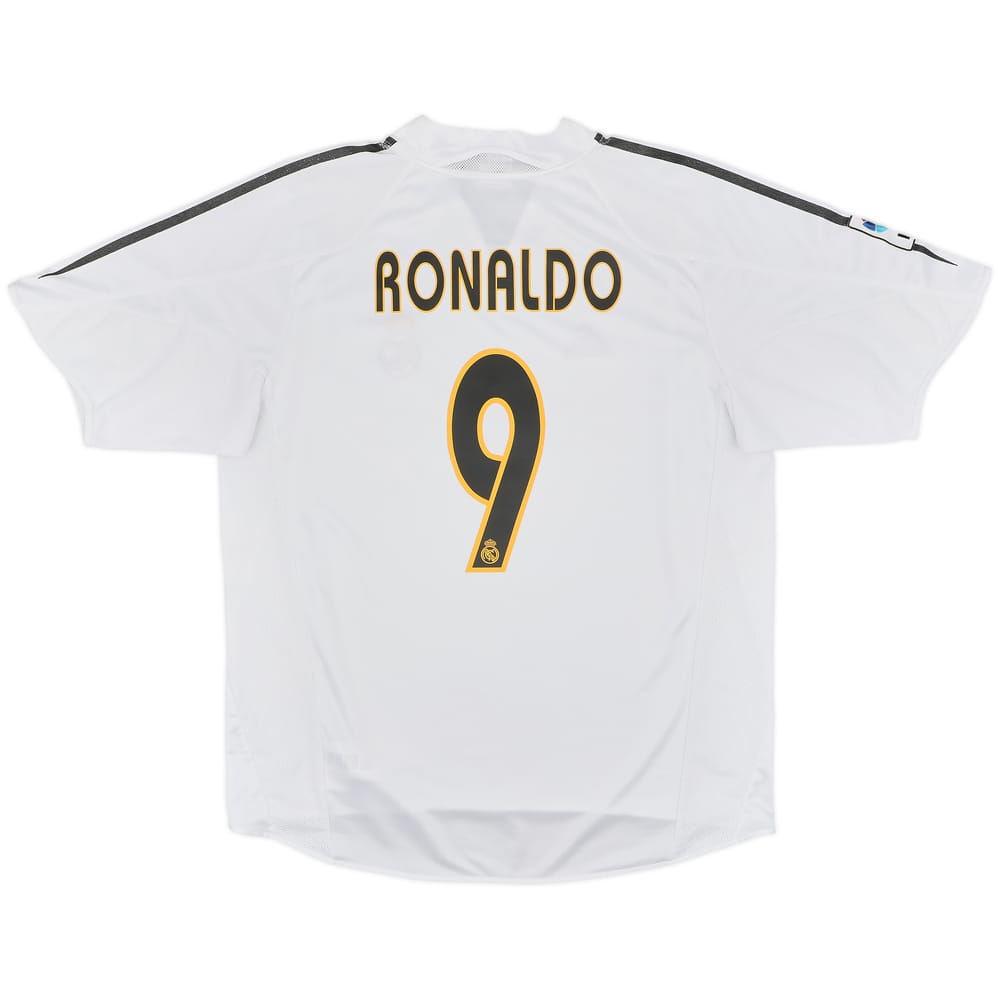 2004-05 Real Madrid Home Shirt Ronaldo #9 - 7/10 - (L)
