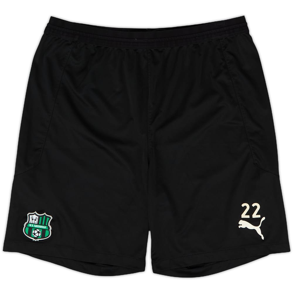 2021-22 Sassuolo Player Issue Puma Training Shorts #22 - 7/10 - (L)