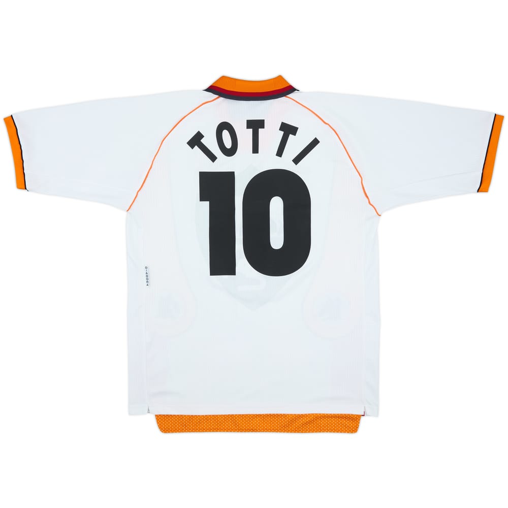 1997-98 Roma Away Shirt Totti #10 - 9/10 - (XL)