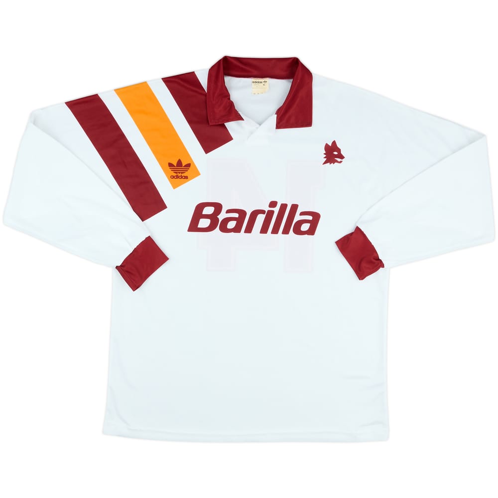 1993-94 Roma Match Issue Away L/S Shirt #14
