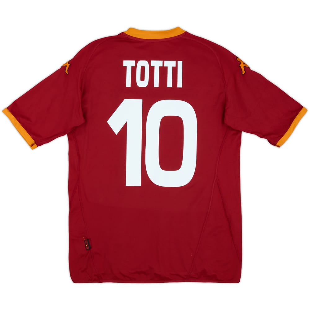 2007-08 Roma Home Shirt Totti #10 - 7/10 - (XL)