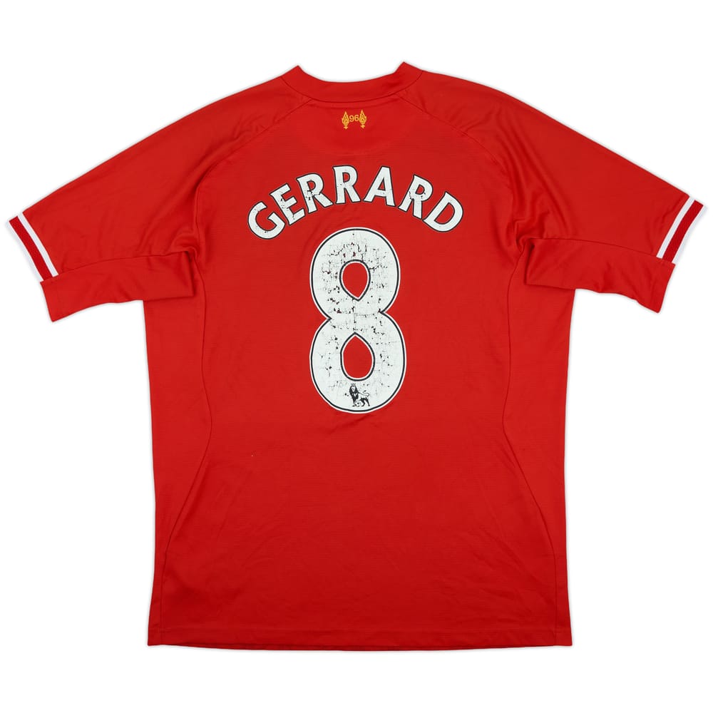 2013-14 Liverpool Home Shirt Gerrard #8 - 4/10 - (XL)