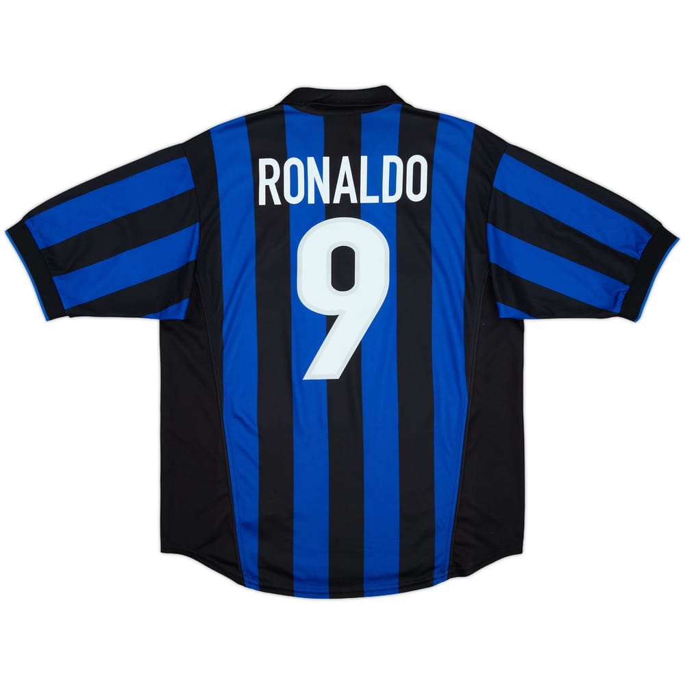 1998-99 Inter Milan Home Shirt Ronaldo #9 - 8/10 - (M)