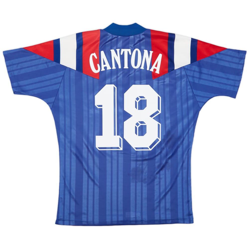 1992-94 France Home Shirt Cantona #18 - 6/10 - (M/L)