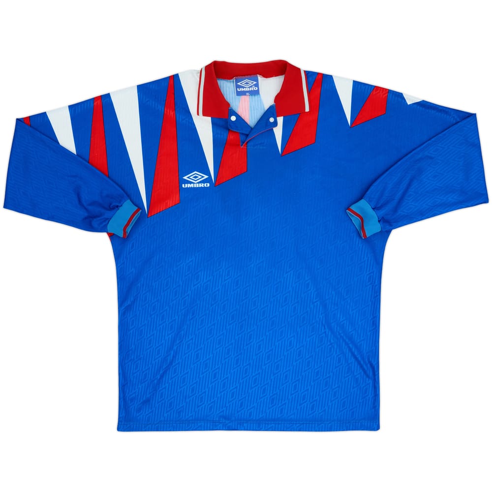 1990s Umbro Template L/S Shirt #16 - 8/10 - (XL)
