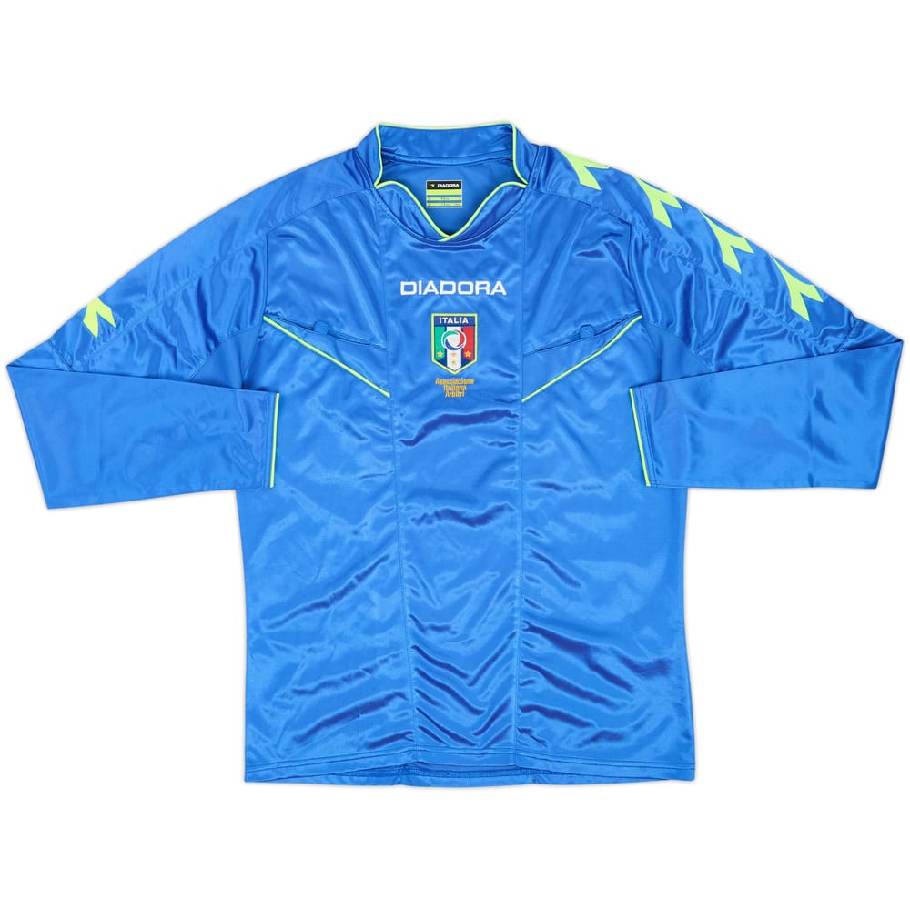 2013-14 Italy Diadora Referee L/S Shirt - 8/10 - (S)