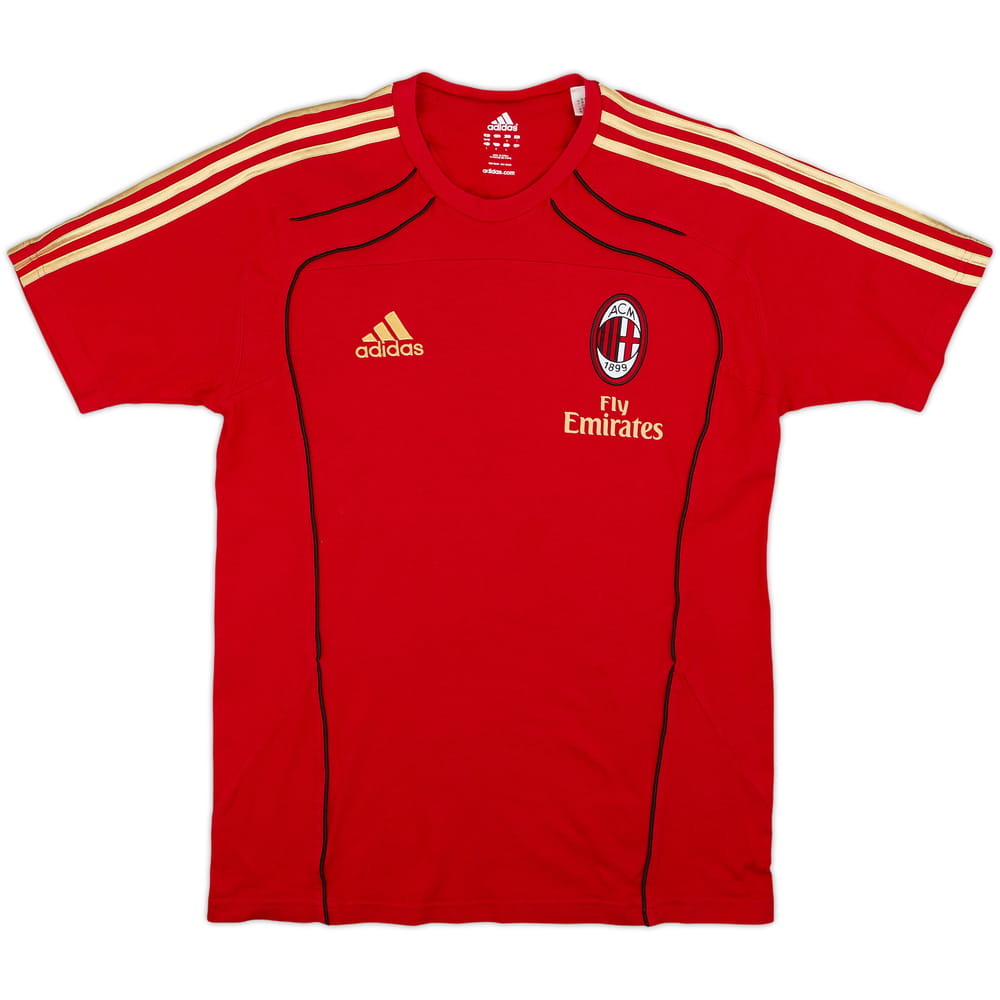 2010-11 AC Milan adidas Cotton Camiseta - 8/10 - (M)