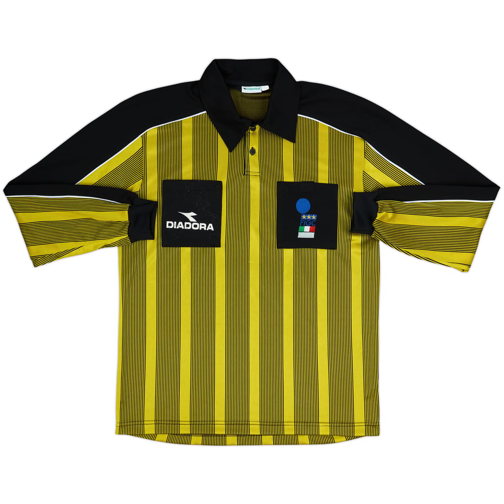 1999-00 Italy Diadora Referee L/S Shirt - 8/10 - (L)