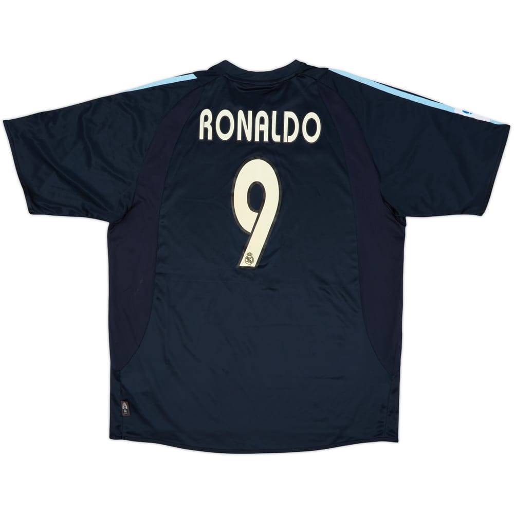 2003-04 Real Madrid Camiseta Visitante Ronaldo #9 - 6/10 - (L)