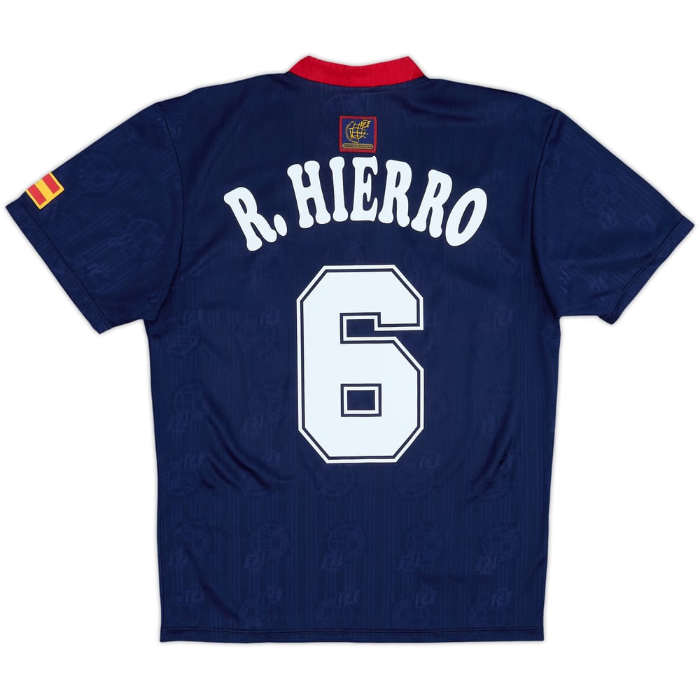 1996-98 Spain Away Shirt R.Hierro #6 - 9/10 - (S)
