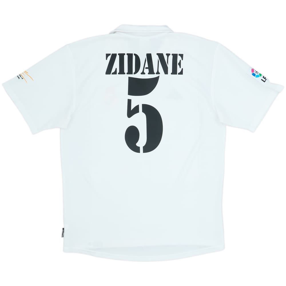 2001 Real Madrid Home Shirt Zidane #5 - 8/10 - (M)