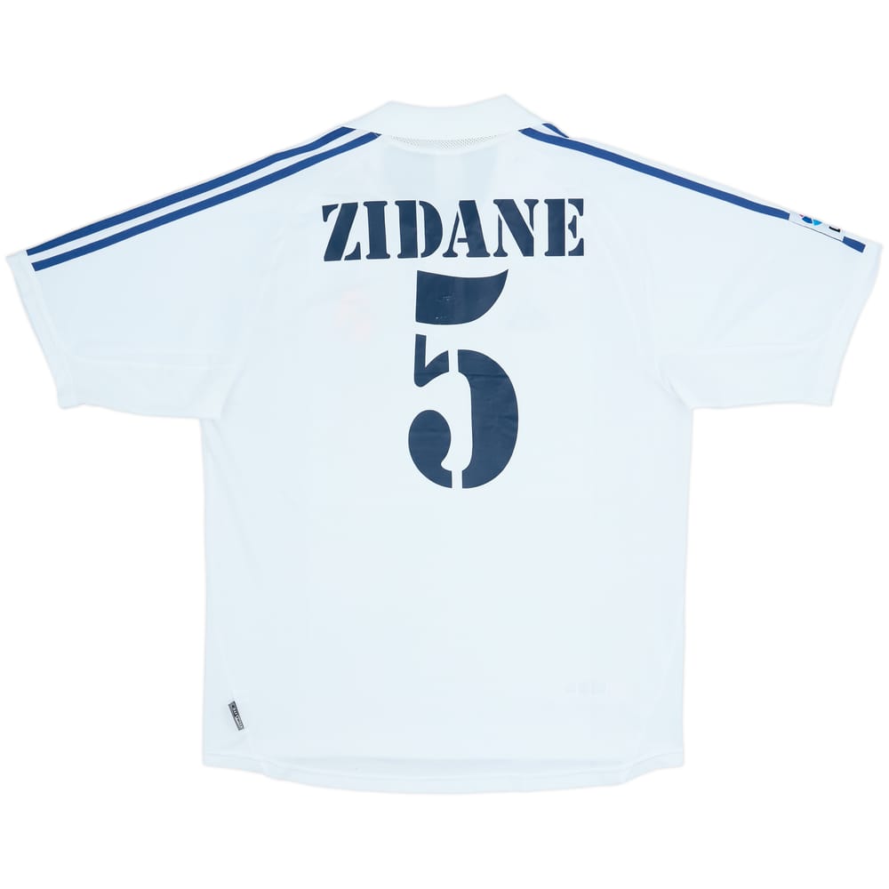 2001 Real Madrid Home Shirt Zidane #5 - 6/10 - (L)