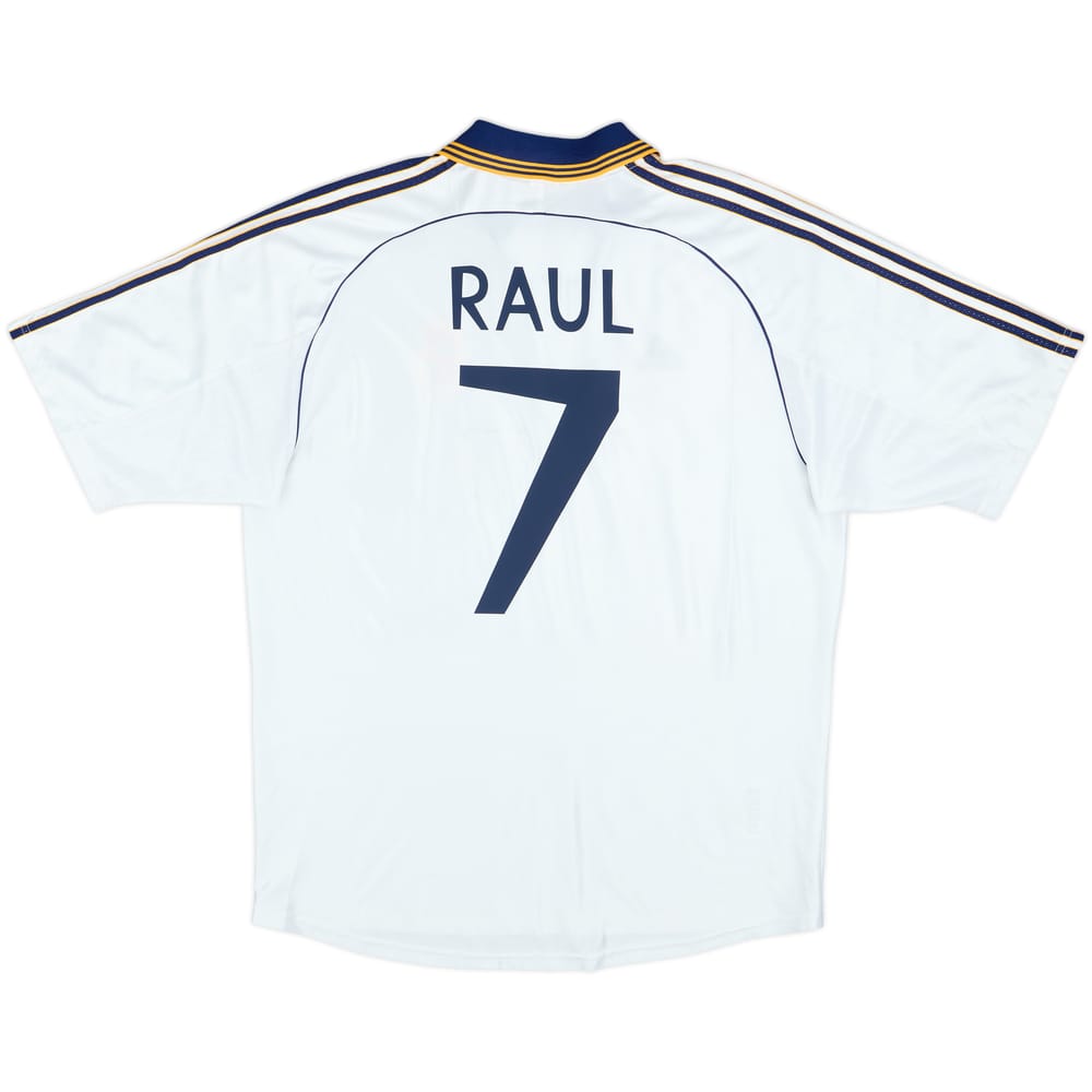 1998-00 Real Madrid Home Shirt Raul #7 - 5/10 - (XL)